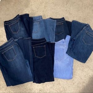 Lot of 7 Pairs of Size 16 Old Navy Jeans